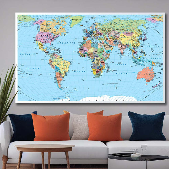 Tableau WORLD ATLAS – Carte du Monde