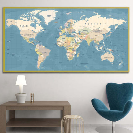 Tableau VIVID GLOBE – Carte du Monde