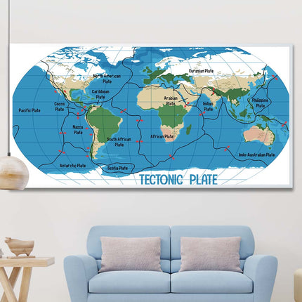 Tableau TECTONIC WORLD – Carte du Monde