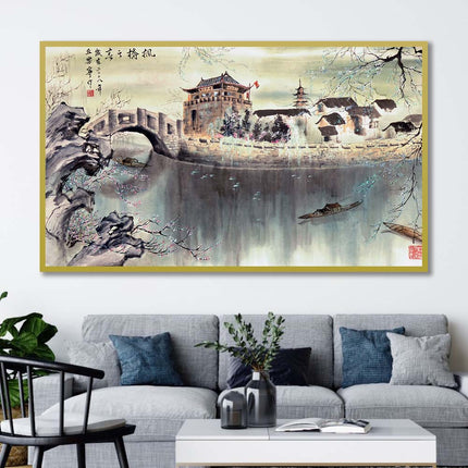 Tableau ANCIENT TEMPLE – Voyage Artistique