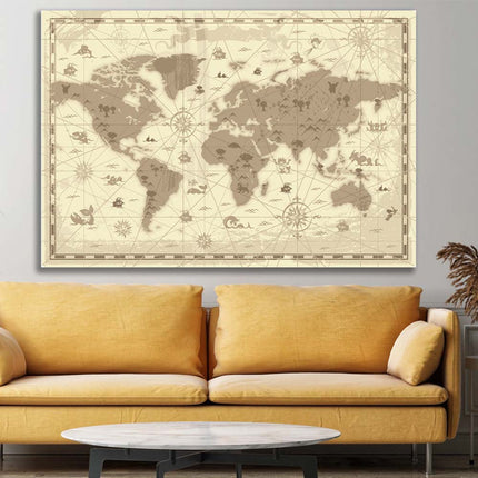 Tableau PRIMAL ATLAS – Carte du Monde