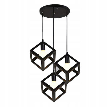 Suspension CUBIC – Style Industriel