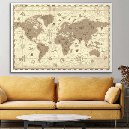 Tableau PRIMAL ATLAS – Carte du Monde