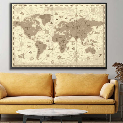 Tableau PRIMAL ATLAS – Carte du Monde