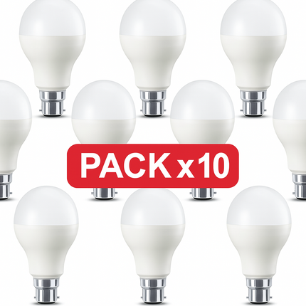 LOT 10 Ampoules B22 9W – Éclairage LED