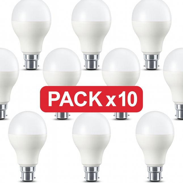 LOT 10 Ampoules B22 9W – Éclairage LED