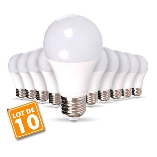 LOT 10 Ampoules E27 9W – Éclairage LED