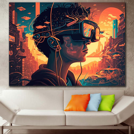 Tableau VIRTUAL VIBES – Art Numérique