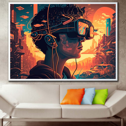 Tableau VIRTUAL VIBES – Art Numérique