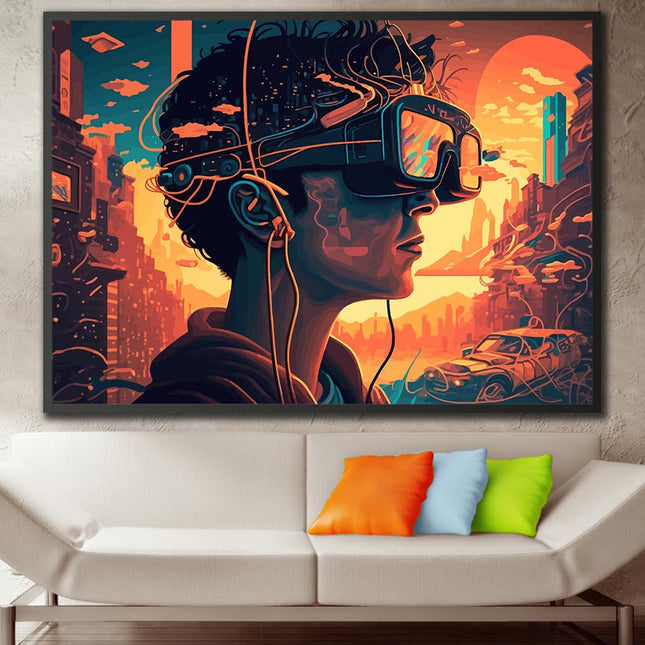 Tableau VIRTUAL VIBES – Art Numérique