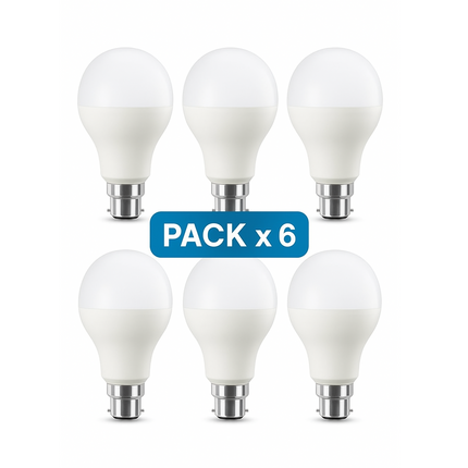 LOT 6 Ampoules B22 9W – Éclairage LED