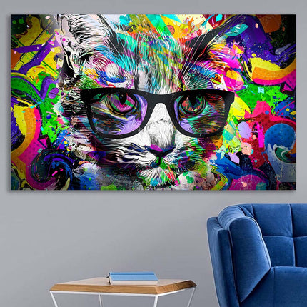 Tableau POP FÉLINE – Pop Art