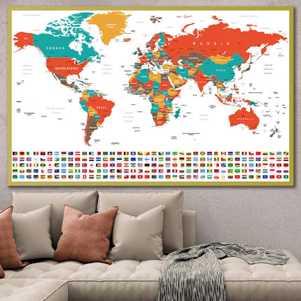 Tableau GLOBAL HERITAGE – Carte du Monde