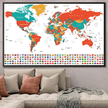 Tableau GLOBAL HERITAGE – Carte du Monde