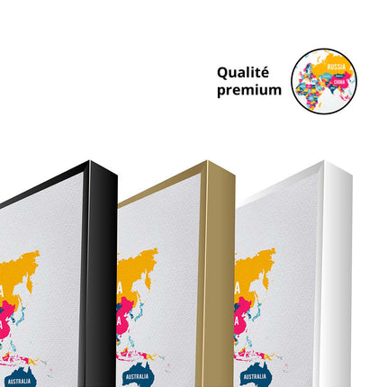 Tableau VIBRANT GLOBE – Carte du Monde