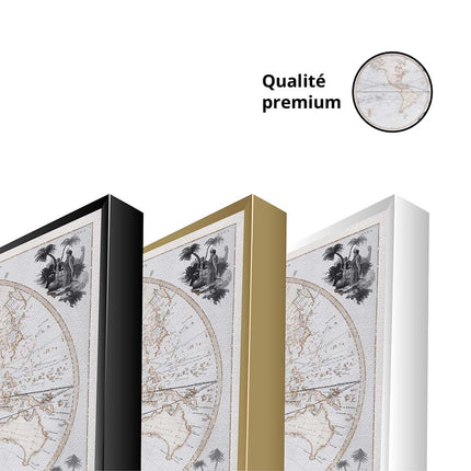 Tableau ANCIENT ATLAS – Carte du Monde