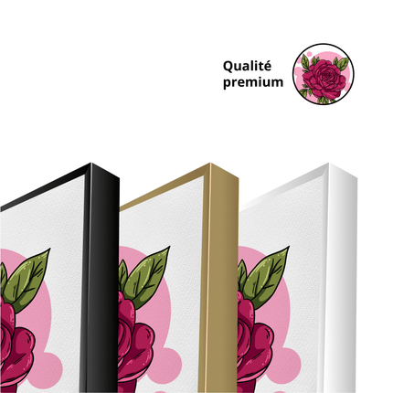 Tableau ROSE CLIPART – Art Floral