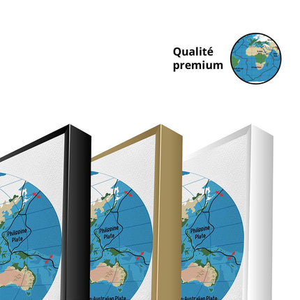 Tableau TECTONIC WORLD – Carte du Monde