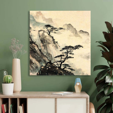 Tableau MISTY PEAKS – Voyage Artistique