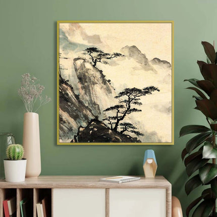 Tableau MISTY PEAKS – Voyage Artistique