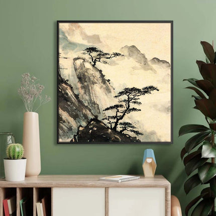 Tableau MISTY PEAKS – Voyage Artistique