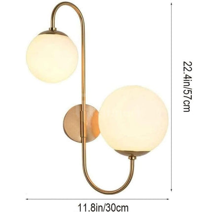 Applique FROST – 2 Globes Opalin