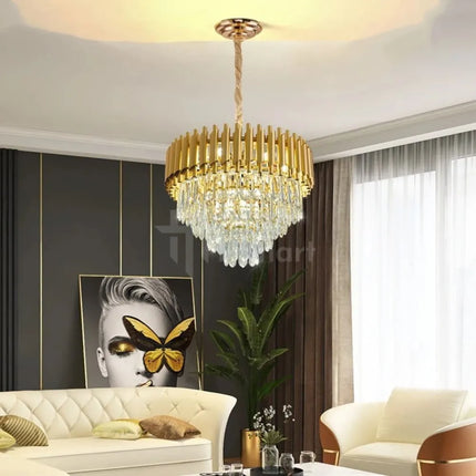 Lustre PRESTIGE – Cristal Doré