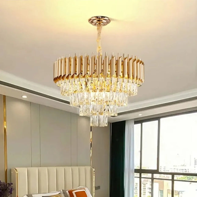 Lustre PRESTIGE – Cristal Doré