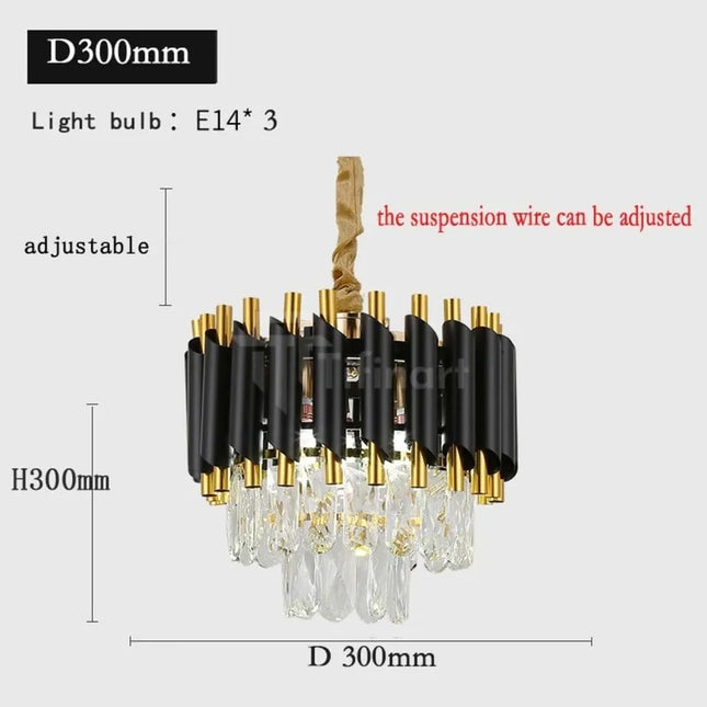 Lustre PRESTIGE – Cristal Noir