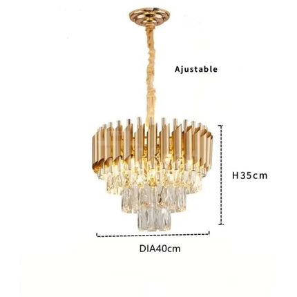 Lustre PRESTIGE – Cristal Doré