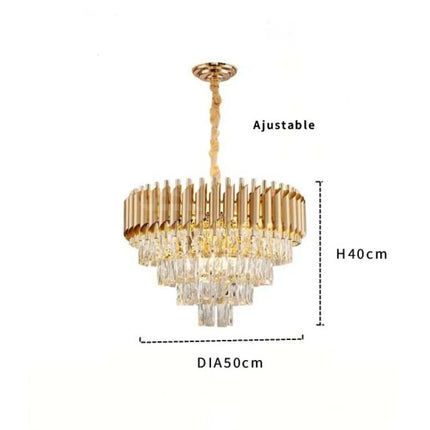 Lustre PRESTIGE – Cristal Doré