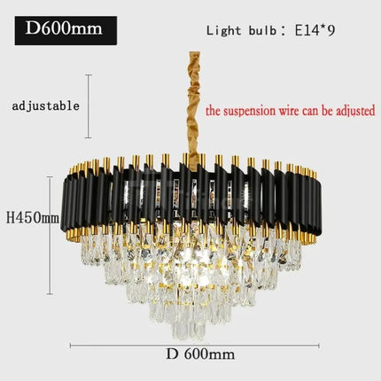 Lustre PRESTIGE – Cristal Noir