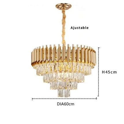 Lustre PRESTIGE – Cristal Doré