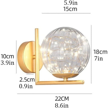 Applique AZUR – Doré Satiné