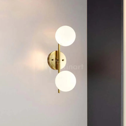 Applique ORLUXE – 2 Globes Opalin