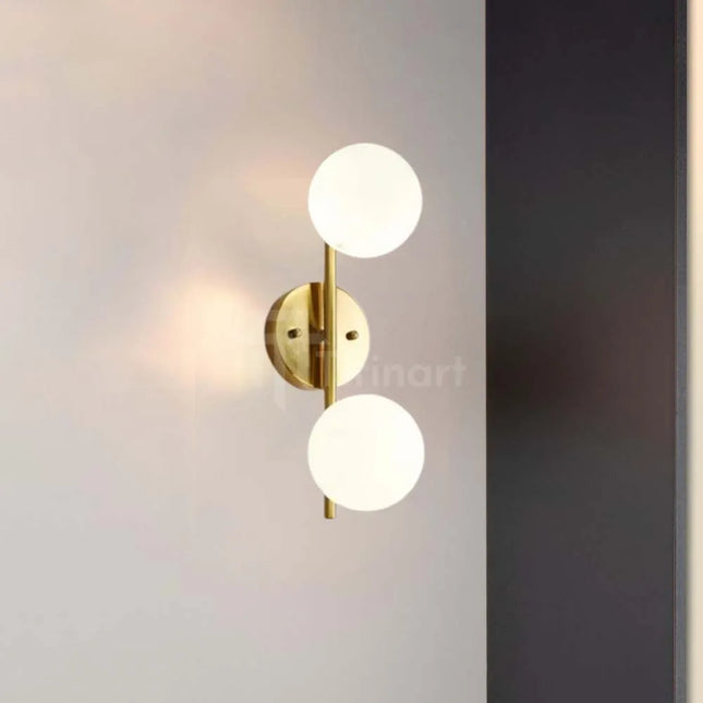 Applique ORLUXE – 2 Globes Opalin