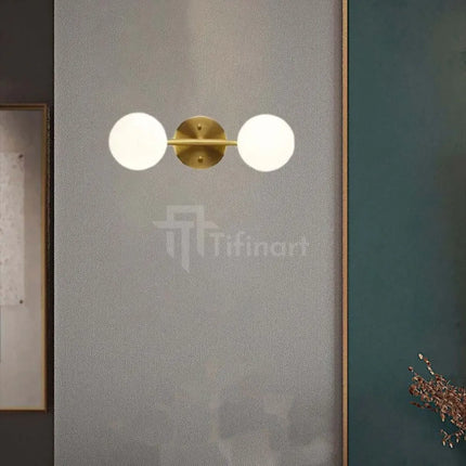 Applique ORLUXE – 2 Globes Opalin