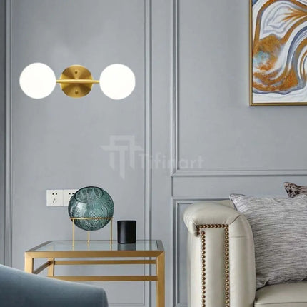 Applique ORLUXE – 2 Globes Opalin