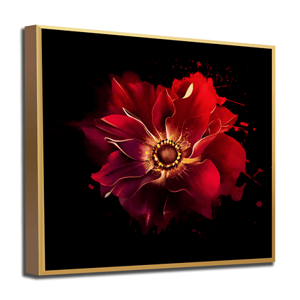 Tableau CRIMSON BLOOM – Art Floral