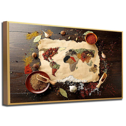 Tableau BAHARAT GLOBE – Carte du Monde