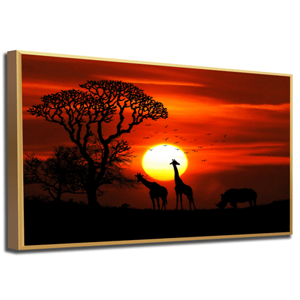 Tableau SUNSET SAVANNAH – Voyage Artistique
