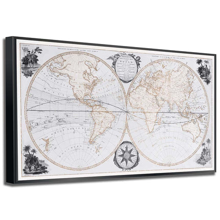 Tableau ANCIENT ATLAS – Carte du Monde