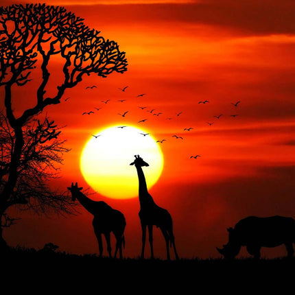 Tableau SUNSET SAVANNAH – Voyage Artistique