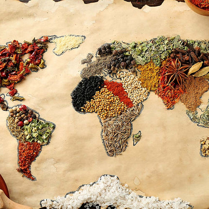 Tableau BAHARAT GLOBE – Carte du Monde