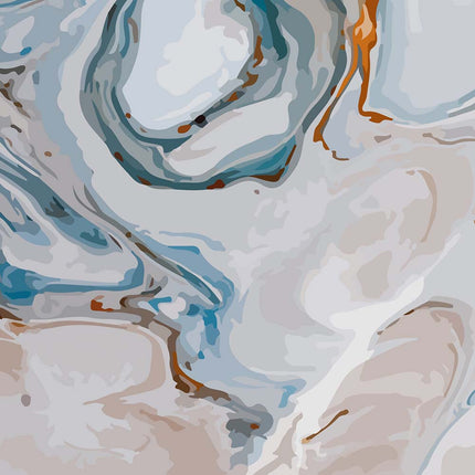 Tableau BLEU MARBRÉ – Art Abstrait