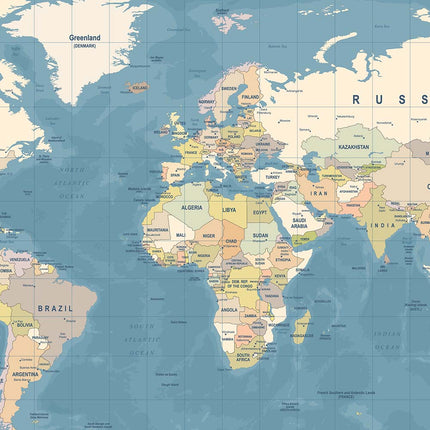Tableau VIVID GLOBE – Carte du Monde
