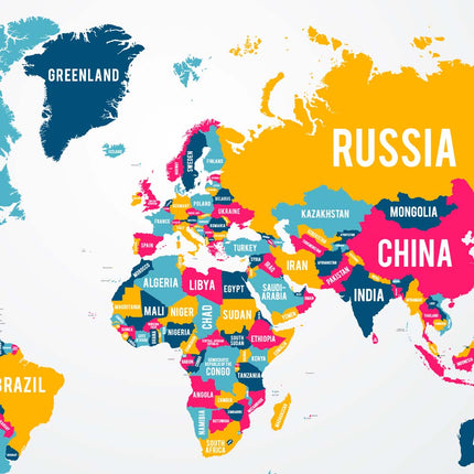 Tableau VIBRANT GLOBE – Carte du Monde