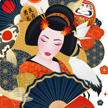 Tableau KAKEMONO GEISHA – Voyage Artistique
