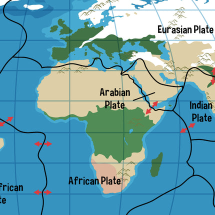 Tableau TECTONIC WORLD – Carte du Monde