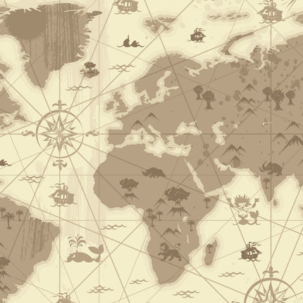 Tableau PRIMAL ATLAS – Carte du Monde